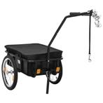 Fietstrailer Zwart 50kg | Retourdeal | 40% Korting!, Bagagekar, Nieuw, Ophalen of Verzenden, 40 tot 60 kg