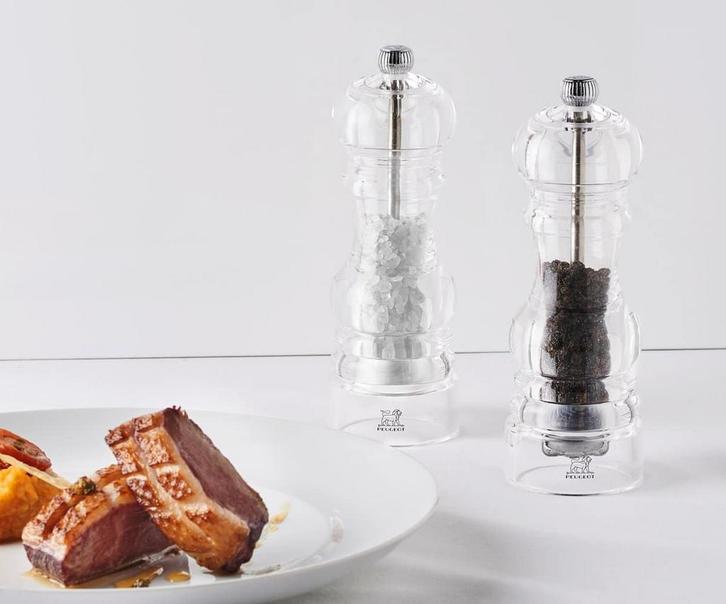 Peugeot Nancy Zoutmolen 18cm - Transparant - Acryl, Huis en Inrichting, Keuken | Keukenbenodigdheden, Zo goed als nieuw, Ophalen of Verzenden