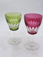 Val Saint Lambert - Wijnglas (2) - Kristal, Antiek en Kunst, Antiek | Glas en Kristal