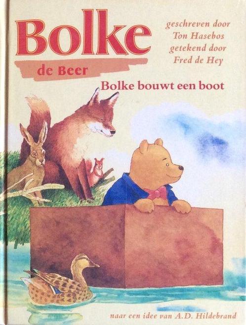Bolke de beer bolke bouwt een boot 9789000026234 Ton Hasebos, Boeken, Kinderboeken | Jeugd | 10 tot 12 jaar, Gelezen, Verzenden
