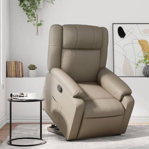 vidaXL Sta-op-stoel kunstleer cappuccinokleurig, Huis en Inrichting, Fauteuils, Nieuw, Verzenden