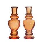 Gekleurd glazen flesje venice vaasje,kandelaar amber  / stuk, Hobby en Vrije tijd, Ophalen of Verzenden, Nieuw