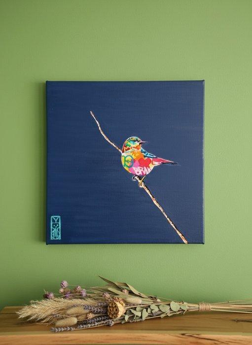 GuS (1974) - StReET BiRd 2, Antiek en Kunst, Kunst | Schilderijen | Modern