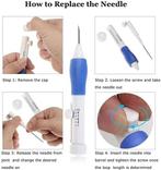 Punchnaalden set Verstelbaar Kunststof DIY 7-delig per set, Ophalen of Verzenden, Nieuw