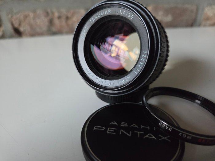 Asahi, Pentax 1.4/50mm SMC Takumar + Hoya UV filter | Prime, Audio, Tv en Foto, Fotocamera's Analoog