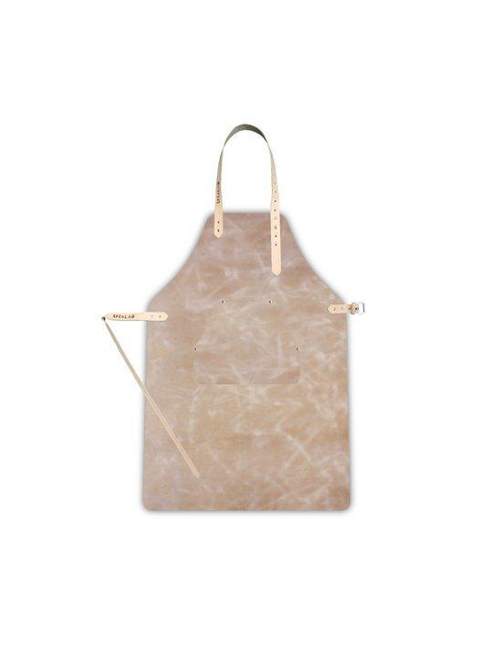 SpekLab Schort - Leer - Incl Borstzak - Camel - Beige, Tuin en Terras, Houtskoolbarbecues, Verzenden