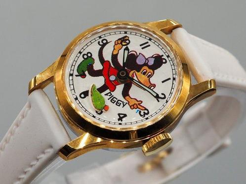 1970s * Piggy * - Zonder Minimumprijs - Moving Flower *, Sieraden, Tassen en Uiterlijk, Horloges | Heren