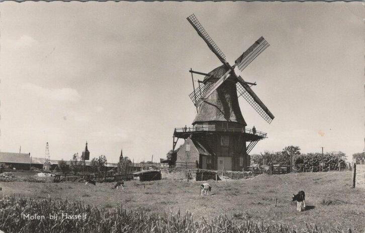 HASSELT - Molen bij Hasselt, Verzamelen, Ansichtkaarten | Nederland, Verzenden