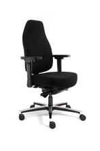 24 uurs bureaustoelen, bureaustoel lange mensen, Verzenden, Zwart, Nieuw, Bureaustoel