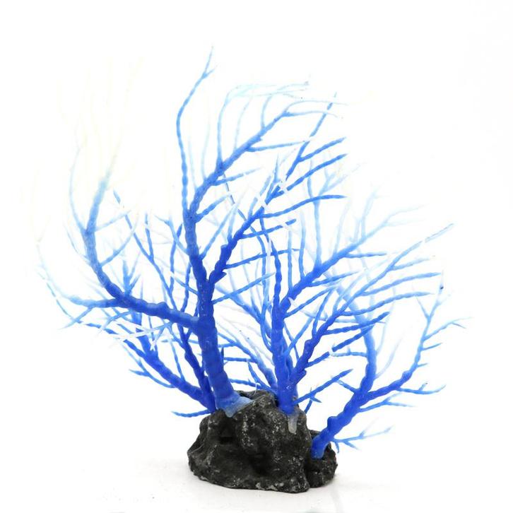 Koraal blauw en wit, kunstkoraal OS-139 - aquarium decoratie, Dieren en Toebehoren, Vissen | Aquaria en Toebehoren, Sierelement