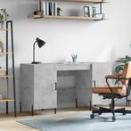 vidaXL Bureau 140x50x75 cm bewerkt hout betongrijs, Verzenden, Nieuw