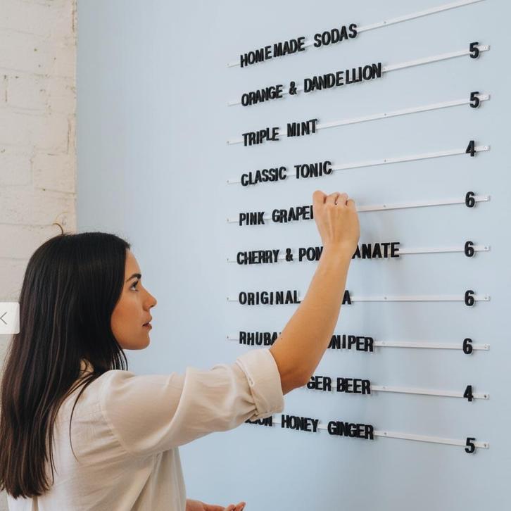 Oacklux Ferro Magnetisch Letterbord Wit, Zakelijke goederen, Horeca | Meubilair en Inrichting