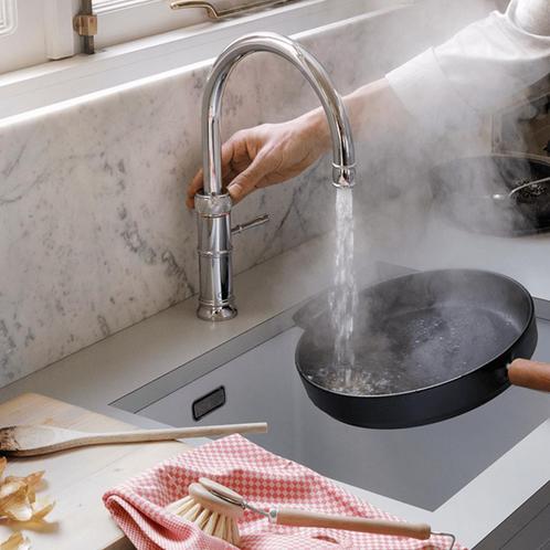 Quooker Kokendwaterkraan Classic Fusion Round Chroom, Doe-het-zelf en Verbouw, Sanitair, Kraan, Nieuw, Chroom, Ophalen of Verzenden