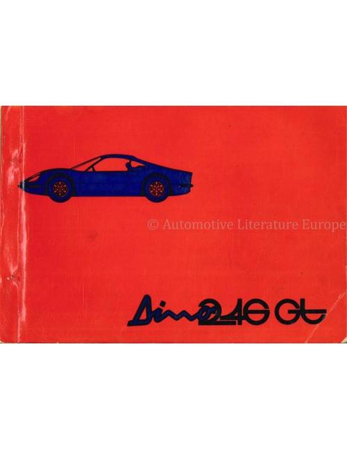 1972 FERRARI DINO 246GT ONDERDELENHANDBOEK 68/72, Auto diversen, Handleidingen en Instructieboekjes