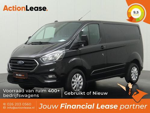 Ford Transit Custom L1 H1 2021 €284 per maand, Auto's, Bestelauto's, Dealer onderhouden, Te koop, Zwart, Automaat, Financial lease