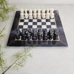Schaakspel - Italiaans, Marmeren Schaakspel, 1960 - Marmer, Antiek en Kunst