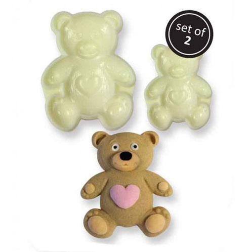 JEM Pop it uitsteker/mal Teddy (teddy beer) set/2, Hobby en Vrije tijd, Taarten en Cupcakes maken, Nieuw, Verzenden