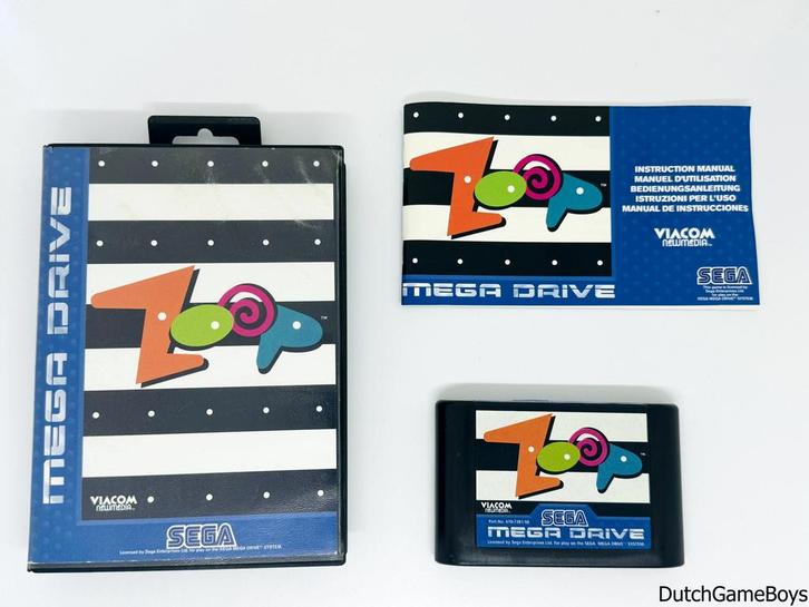 Sega Megadrive - Zoop, Spelcomputers en Games, Games | Sega, Gebruikt, Verzenden