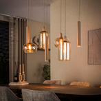 Hanglamp Eettafel - Nieuw - Amberglas - Beige - Webshop, Huis en Inrichting, Lampen | Hanglampen, Verzenden, Modern, Industrieel, Design, Minimalistisch, Organisch