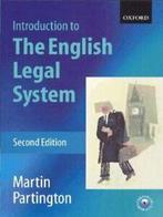 An introduction to the English legal system by Martin, Verzenden, Gelezen, Martin Partington