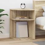 vidaXL Bijzettafel Sonoma Eiken 39,7 x 39,7 x 60 cm Bewerkt, Verzenden, Nieuw, 45 tot 60 cm