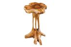 Side table ROOT 70cm teak hout naturel - 44714, Huis en Inrichting, Tafels | Sidetables, Ophalen of Verzenden, Nieuw