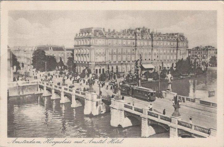 AMSTERDAM - Hoogesluis met Amstel Hotel, Verzamelen, Ansichtkaarten | Nederland, Verzenden