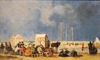 Franse School - Strandzicht rond 1900, Antiek en Kunst, Kunst | Schilderijen | Klassiek