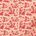 Toile de Jouy Gobelin Rosso – zwaar weefsel voor