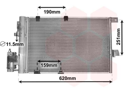 LUCHTCONDENSATOR VOOR OPEL ASTRA G 1998-2004 09118897, Auto-onderdelen, Airco en Verwarming, Nieuw, Ophalen of Verzenden