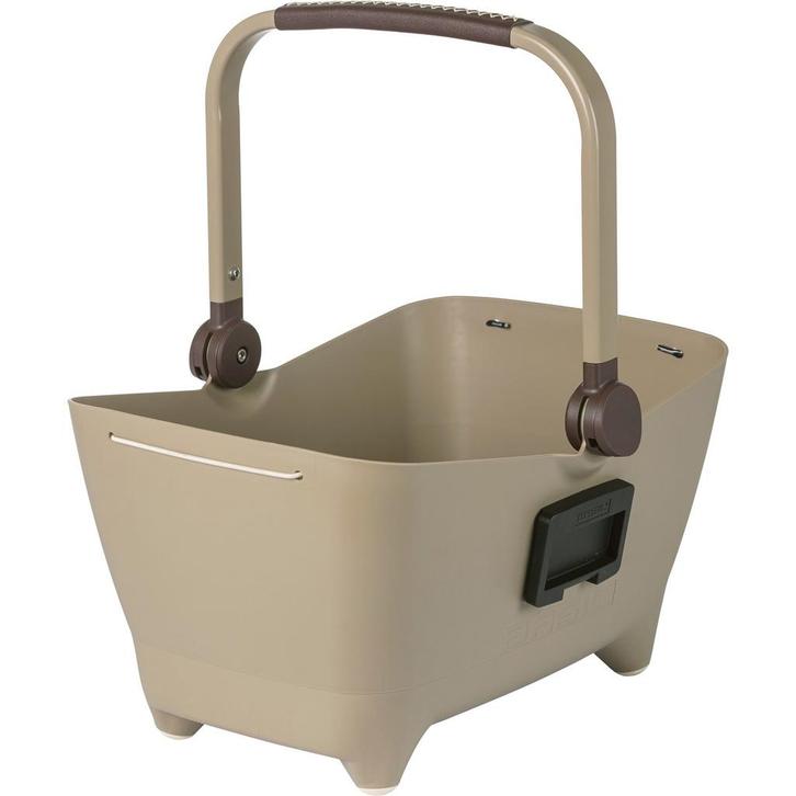 Basil HondenFietsmand Buddy biscotti brown Stuurbevestiging, Fietsen en Brommers, Fietsaccessoires | Fietsmanden, Nieuw, Verzenden