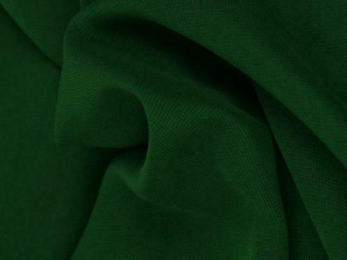 15 meter chiffon stof - Donkergroen - 150cm breed, Hobby en Vrije tijd, Stoffen en Lappen, 120 cm of meer, 200 cm of meer, Groen