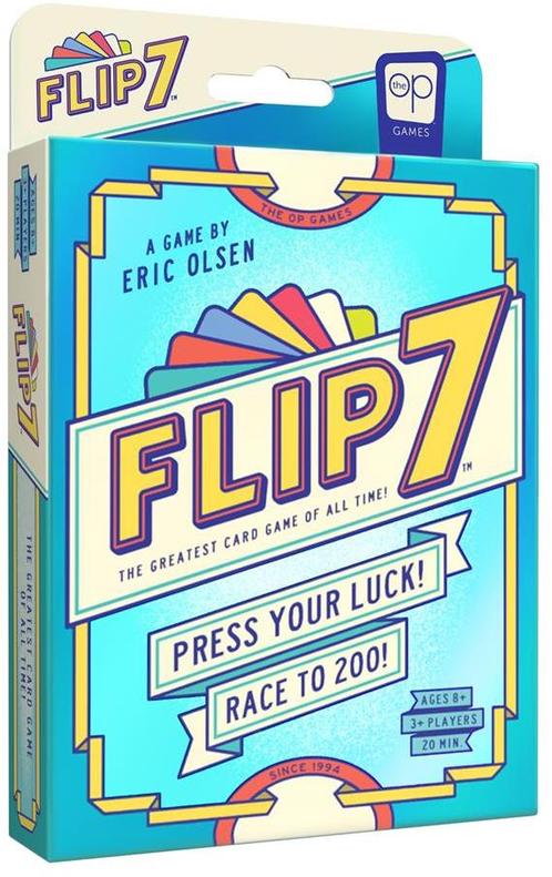 Flip 7 - Compact Familiespel | USAopoly - Kaartspellen, Hobby en Vrije tijd, Gezelschapsspellen | Kaartspellen, Nieuw, Verzenden