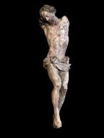 sculptuur, Corpus Christi - 46 cm - Polychroom hout, Antiek en Kunst