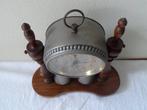 Wekker - Antiek Zink, hout, ijzer, nikkel, glas - 1910-1920, Antiek en Kunst, Antiek | Klokken