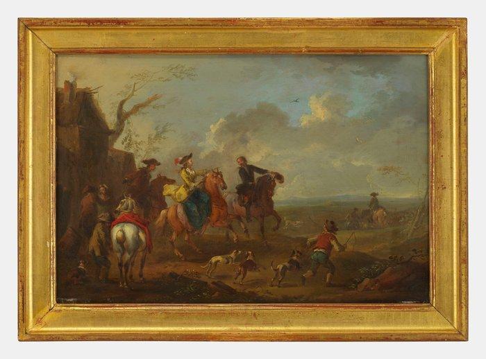 Philips Wouwerman (1619–1668), atelier of - Scorribande, Antiek en Kunst, Kunst | Schilderijen | Klassiek