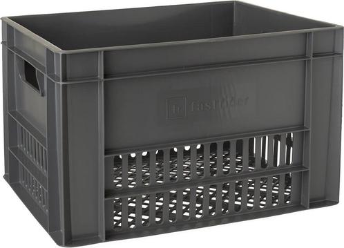 Fastrider Fietskrat Groot - Antraciet - 34L - Gerecyceld, Fietsen en Brommers, Fietsaccessoires | Fietsmanden, Zo goed als nieuw