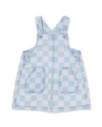 HEMA Babyjurk denim geblokt denim, Verzenden, Nieuw