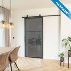 Stalen Schuifdeur - 3 Vlaks - Maatwerk - Rook glas, Doe-het-zelf en Verbouw, Kozijnen en Schuifpuien, Nieuw, Metaal, Inclusief glas