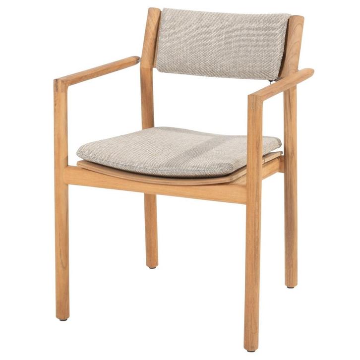 Levi stapelbare tuinstoel teak 4 Seasons Outdoor, Tuin en Terras, Tuinstoelen, Nieuw, Teakhout, Ophalen of Verzenden