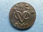 Nederlands-Indië. VOC duit 1744 Holland (overslag over