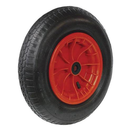 Benson Groot kruiwagenwiel - rode velg - naaldlager - 400..., Doe-het-zelf en Verbouw, Transportwagens, Nieuw, Ophalen of Verzenden