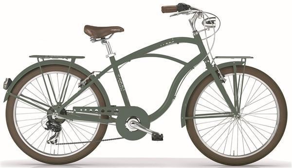 MBM Herenfiets 26 Inch Maui Cruiser 7V Mat Groen - 2e Kans, Fietsen en Brommers, Fietsen | Heren | Herenfietsen, Minder dan 49 cm