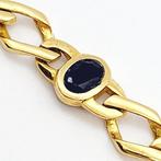 Halsketting - 18 karaat Geel goud - 2.75ct. tw. Saffier, Sieraden, Tassen en Uiterlijk, Kettingen, Nieuw