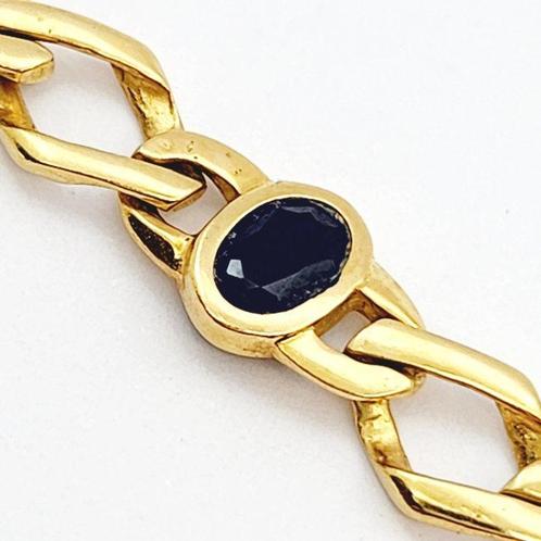 Halsketting - 18 karaat Geel goud - 2.75ct. tw. Saffier, Sieraden, Tassen en Uiterlijk, Kettingen