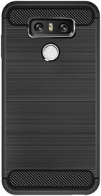 LG G6 Carbon Fiber Style TPU Case Zwart, Nieuw, Verzenden