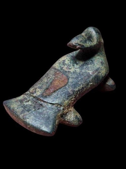 Oud-Romeins Brons Interesting Statue of a Duck (Zonder, Sieraden, Tassen en Uiterlijk, Antieke sieraden