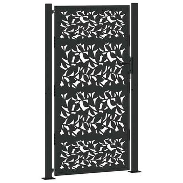 Stalen Tuinpoort met Blad - Tweedekansje voor jouw tuin!... beschikbaar voor biedingen