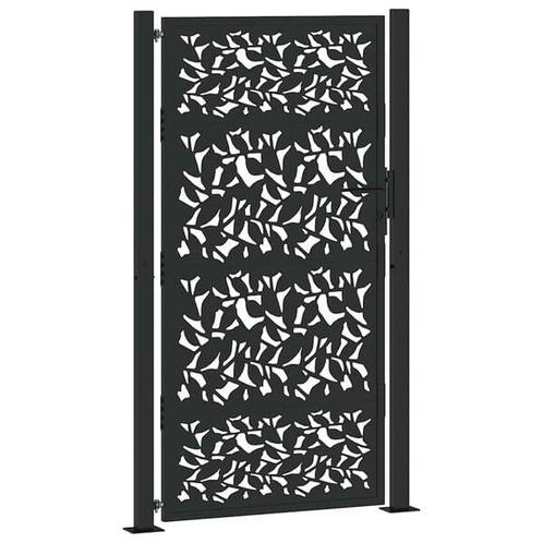 Stalen Tuinpoort met Blad - Tweedekansje voor jouw tuin!..., Tuin en Terras, Tuinhekken en Hekwerk, Met poort, Nieuw, IJzer, Tuinhek