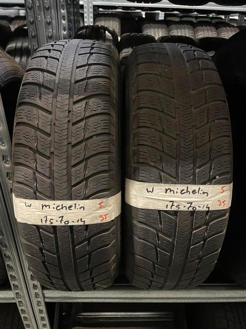 175-70-14 Michelin Winterbanden 5mm Incl Montage 175 70 14, Auto-onderdelen, Banden en Velgen, 14 inch, Winterbanden, 175 mm, Personenwagen